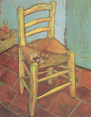Vincent's Chair with His Pipe (nn04), Vincent Van Gogh